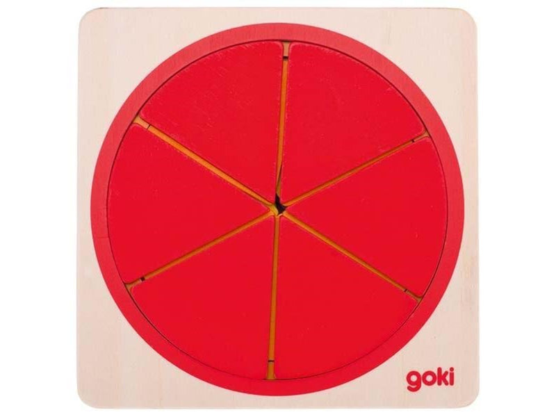 Goki Wooden Layer Puzzle Circle 21pcs. Holz