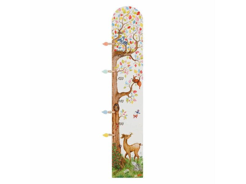 Goki Wooden Measuring Stick Tree with Forest Animals