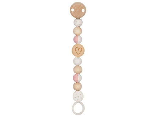 Goki Wooden Pacifier Chain Heart