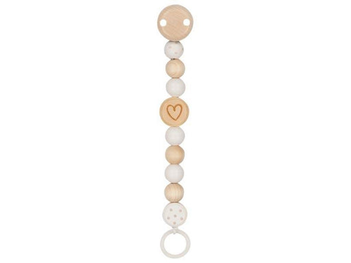 Goki Wooden Pacifier Chain Heart
