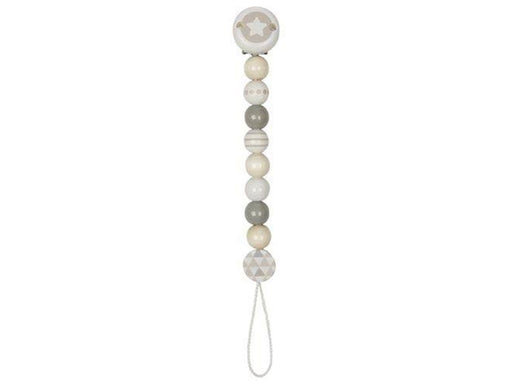 Goki Wooden Pacifier Chain Star Gray