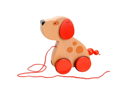 Goki Wooden Pull Animal Dog
