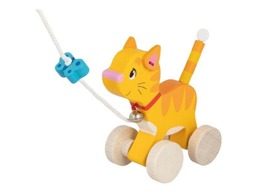 Goki Wooden Pull Animal Kitten