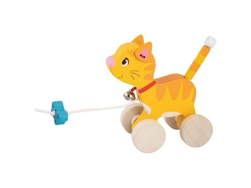 Goki Wooden Pull Animal Kitten