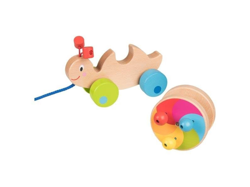 Goki Wooden Pull Animal Snail