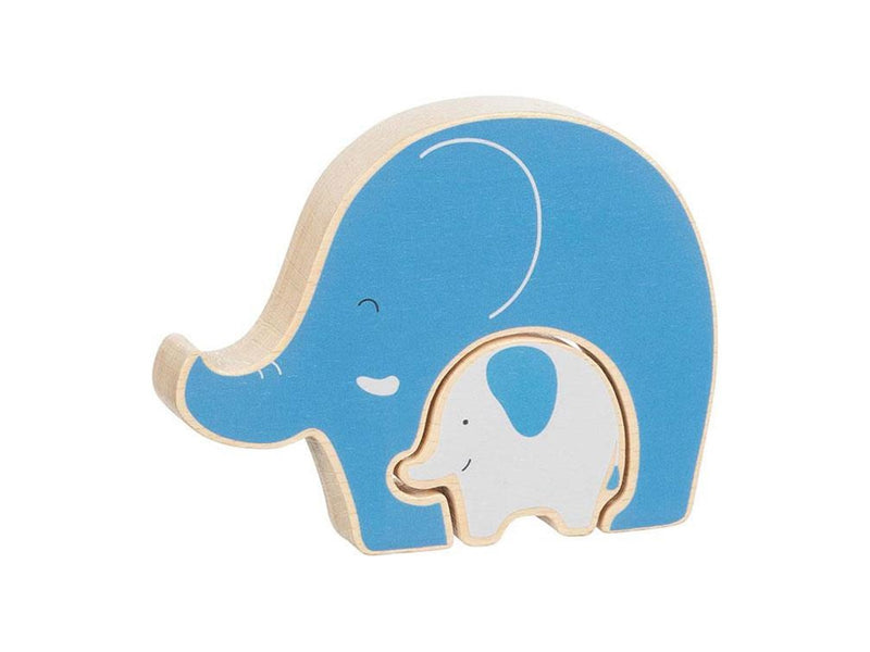 Goki Wooden Puzzle Standing Elephant 2 pcs. Holz