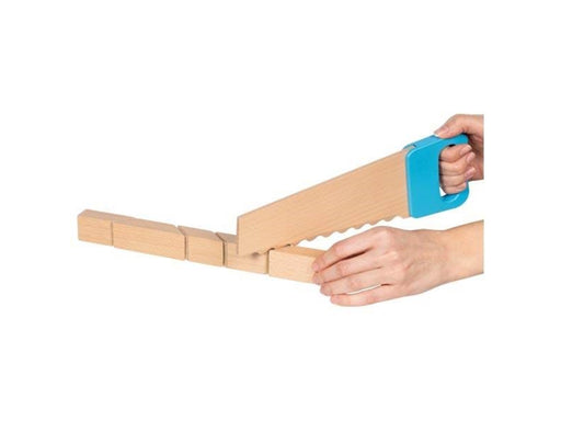 Goki Wooden Saw and Building Blocks with Velcro Connection 11 pcs.