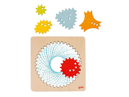 Goki Wooden Spirograph Drawing Set 6 pcs.