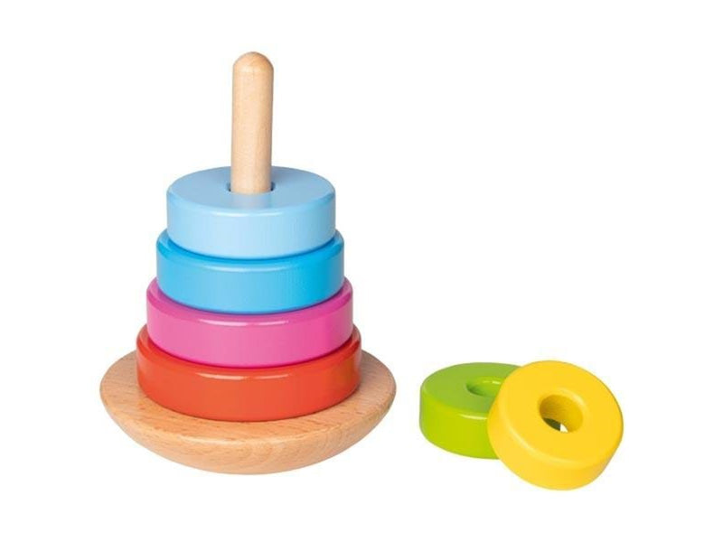 Goki Wooden Stacking Tower Color 8pcs.