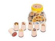 Goki Wooden Stamp Set Forest Animals 9pcs.