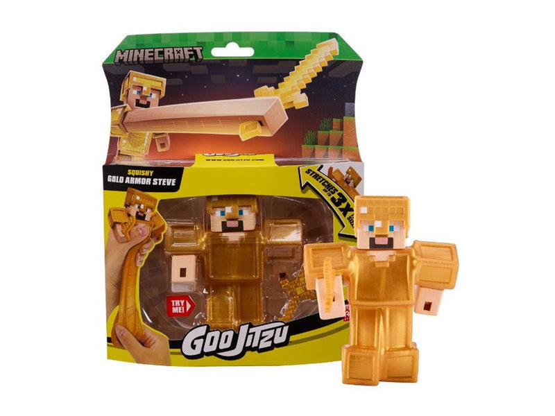 Goo Jit Zu MINECRAFT S4 GOLD ARMOR STEVE