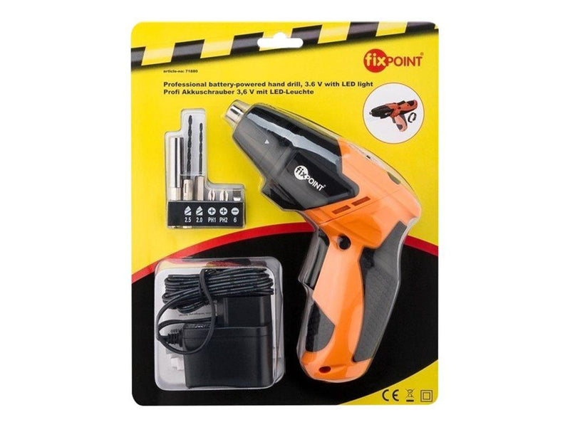 Goobay Professional cordless hand drill 3.6 V with LED light