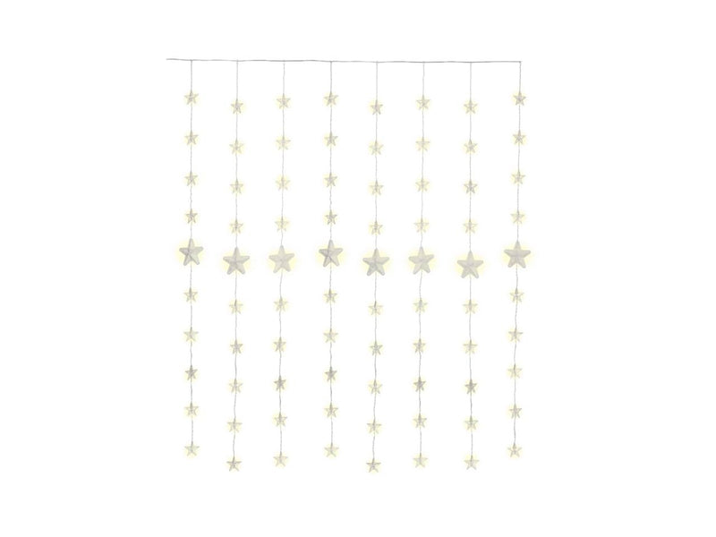 Goobay Star Curtain with 80 LEDs transparent
