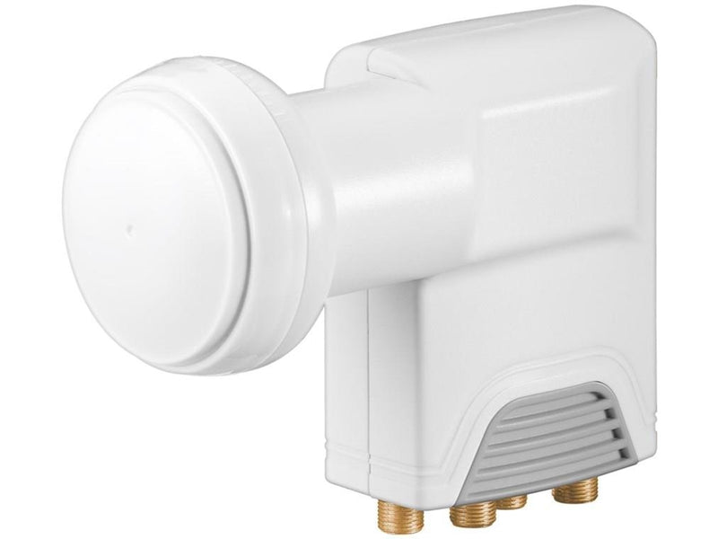 Goobay Universal Quattro LNB white-grey - Digital SAT-LN