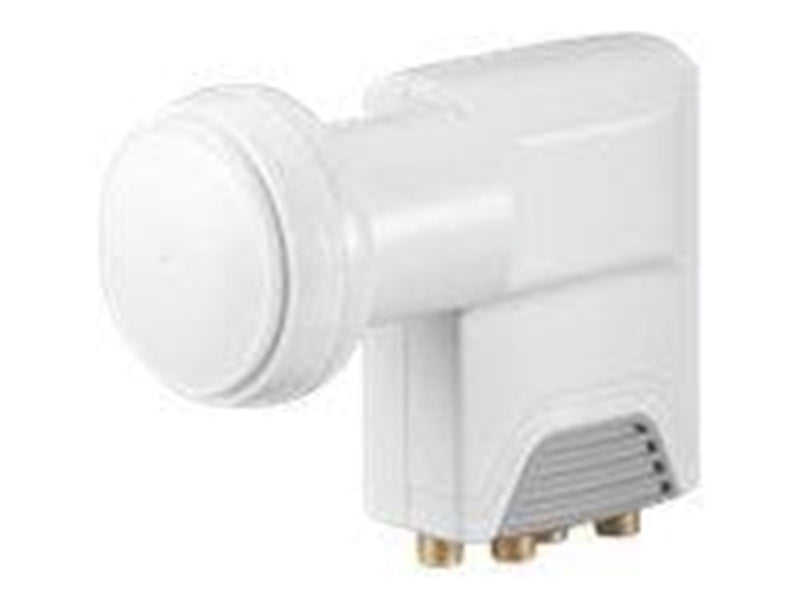 Goobay Universal Quattro LNB white-grey - Digital SAT-LN