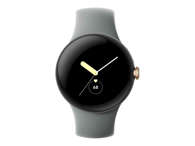 Google Pixel Watch LTE - Polished Silver with Charcoal Band