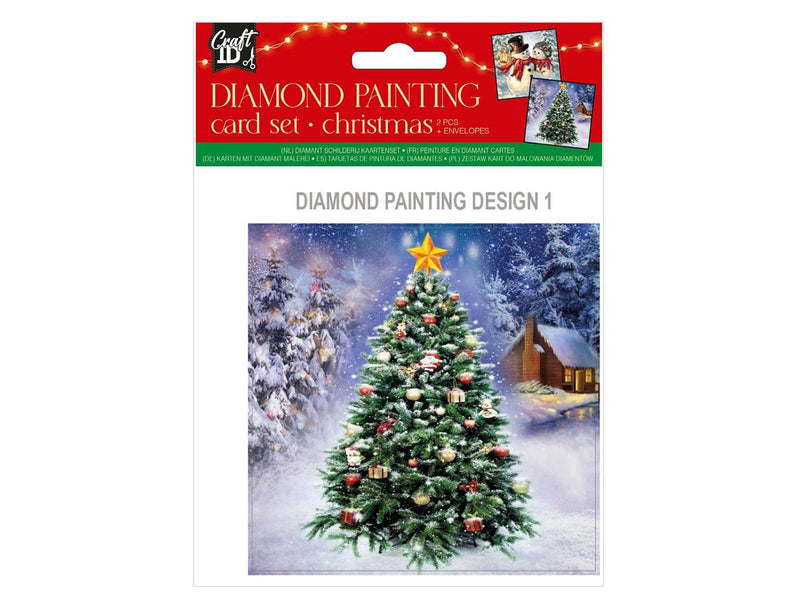 Grafix Make your own Christmas Cards Diamond Painting 2pcs. (Assorted)