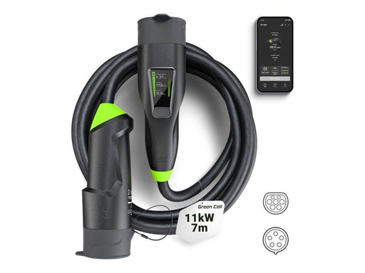 Green Cell Habu EV charging station - 7m 2-in-1 with GC App - IEC 60309 - 11 kW
