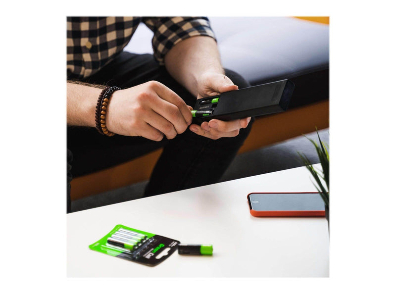 Green Cell Rechargeable battery - 4 x AAA - NiMH