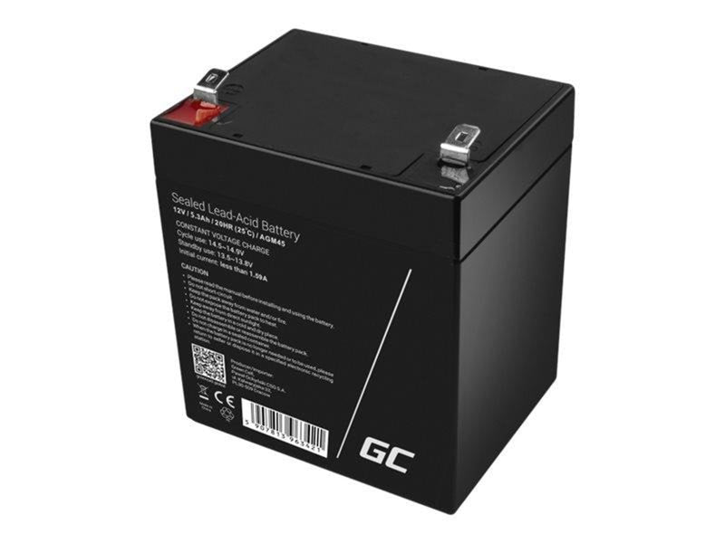 Green Cell alarm system battery - Lead Acid - 5.3 Ah