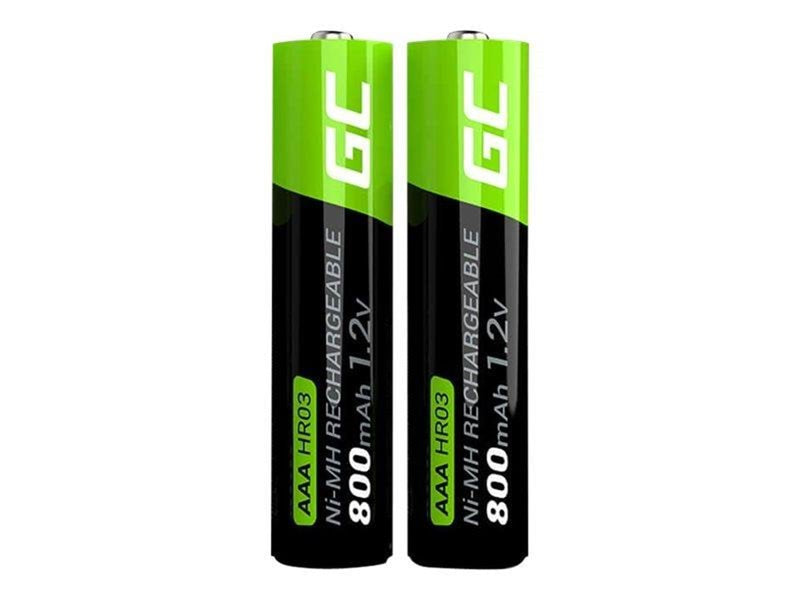 Green Cell battery - 2 x AAA - NiMH