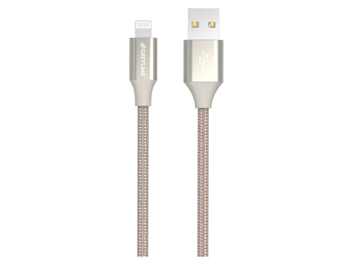 GreyLime Braided USB-A to MFi Lightning Cable Beige 1 m