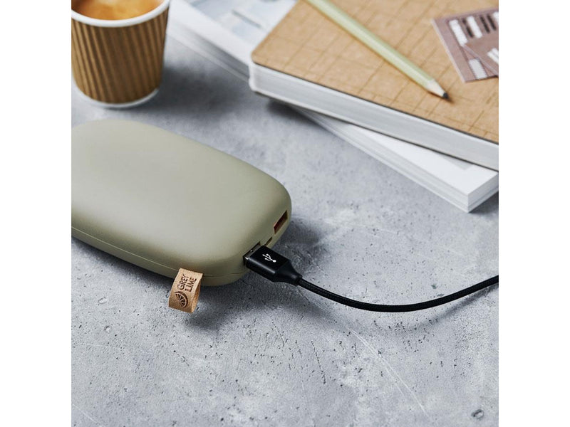 GreyLime Braided USB-A to USB-C Cable Black 1 m