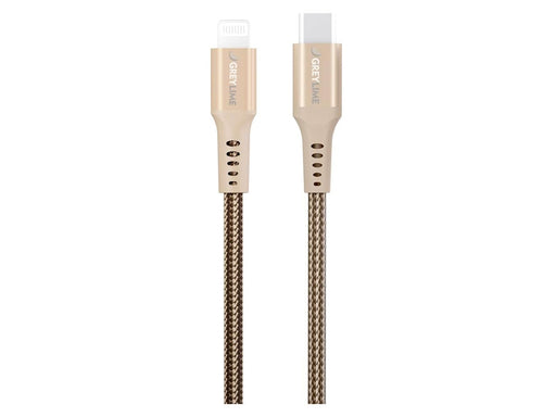 GreyLime Braided USB-C to Lightning Cable Beige 0.5 m