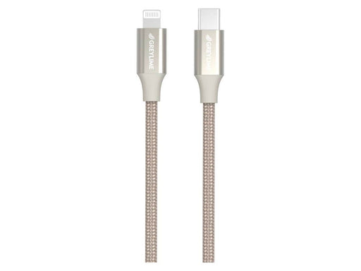 GreyLime Braided USB-C to MFi Lightning Cable Beige 1 m