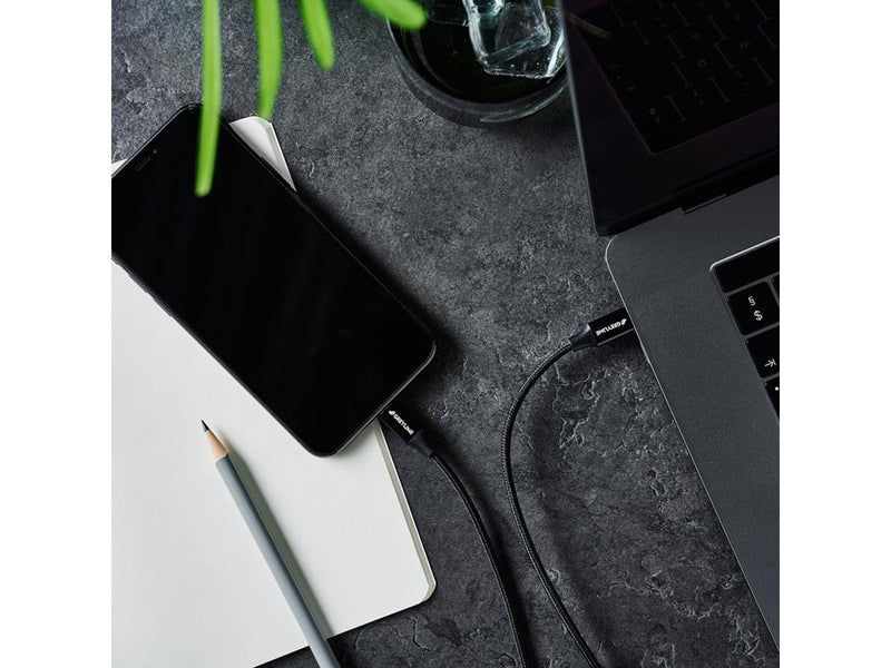 GreyLime Braided USB-C to USB-C 60W Cable Black 2 m