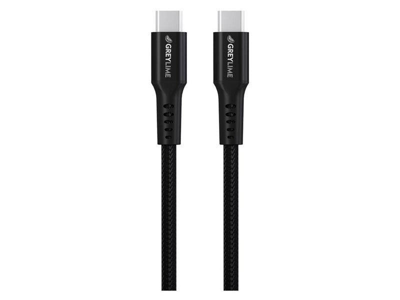 GreyLime Braided USB-C to USB-C 60W Cable Black 3 m