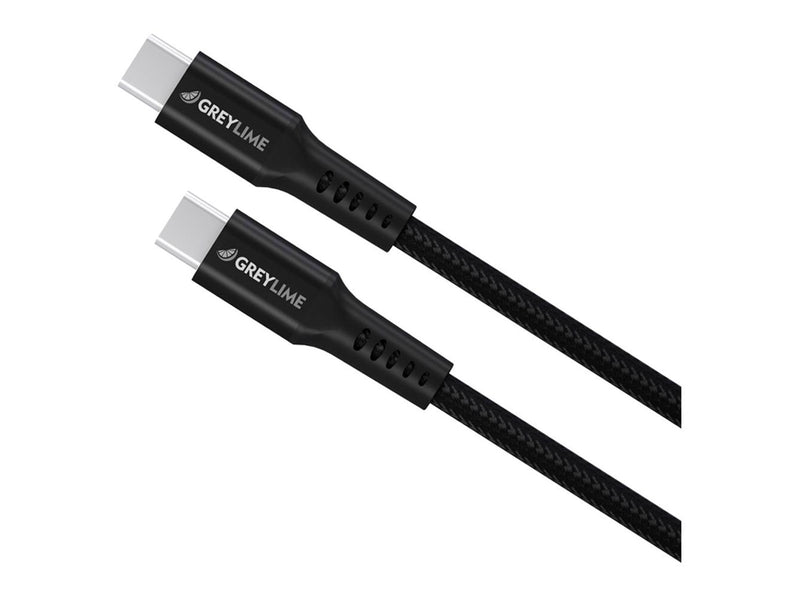 GreyLime Braided USB-C to USB-C 60W Cable Black 3 m