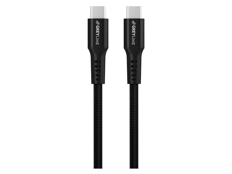 GreyLime Braided USB-C to USB-C 60W Cable Black 3 m