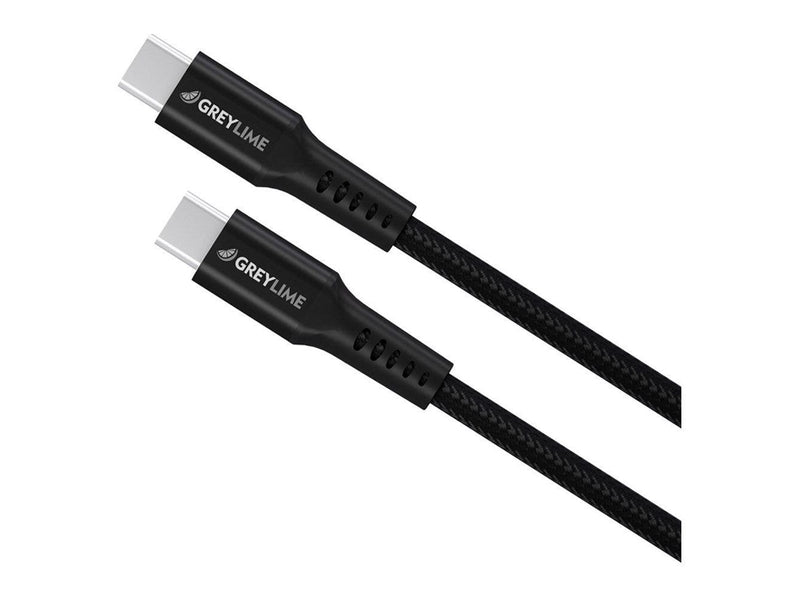 GreyLime Braided USB-C to USB-C 60W Cable Black 3 m