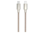 GreyLime Braided USB-C to USB-C Cable Beige 2 m