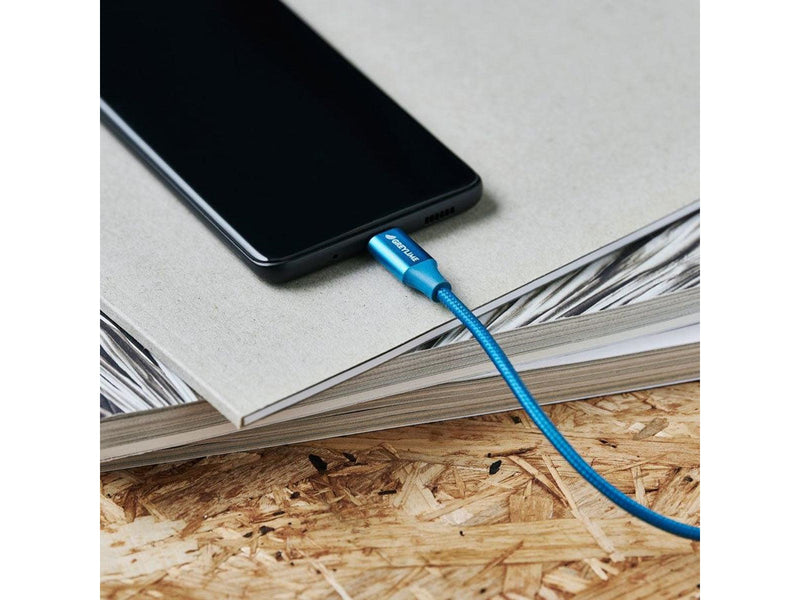GreyLime Braided USB-C to USB-C Cable Blue 2 m