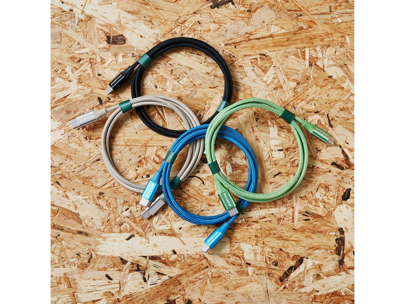 GreyLime Braided USB-C to USB-C Cable Blue 2 m