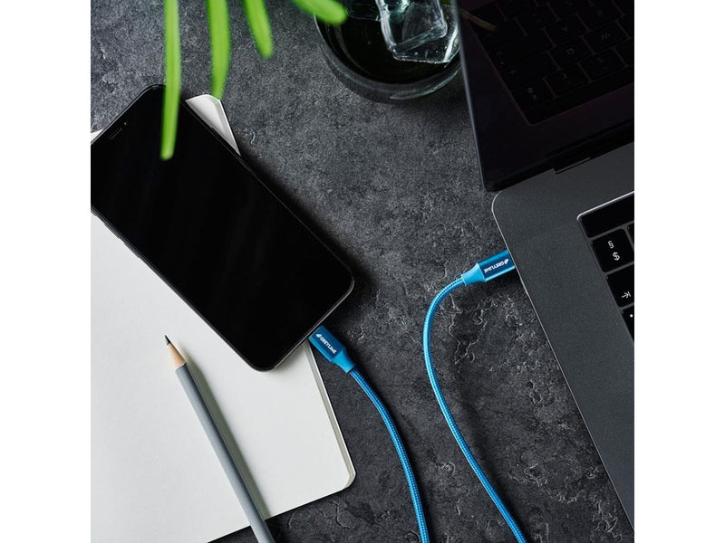 GreyLime Braided USB-C to USB-C Cable Blue 2 m
