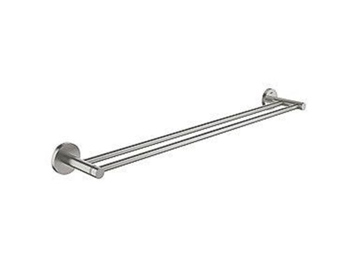 Grohe Essentials Double Towel Bar 600 mm, Supersteel