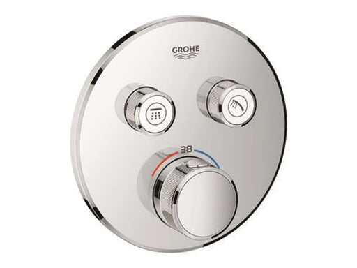 Grohe Grohtherm SmartControl Thermostat for installation with two valves, chrome