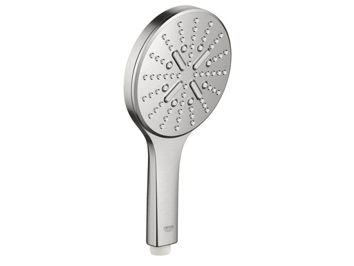 Grohe Rainshower 130 SmartActive hand shower, 3 jet types, chrome