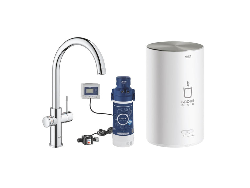 Grohe Red Duo, Armatur und Boiler Größe M, chrom