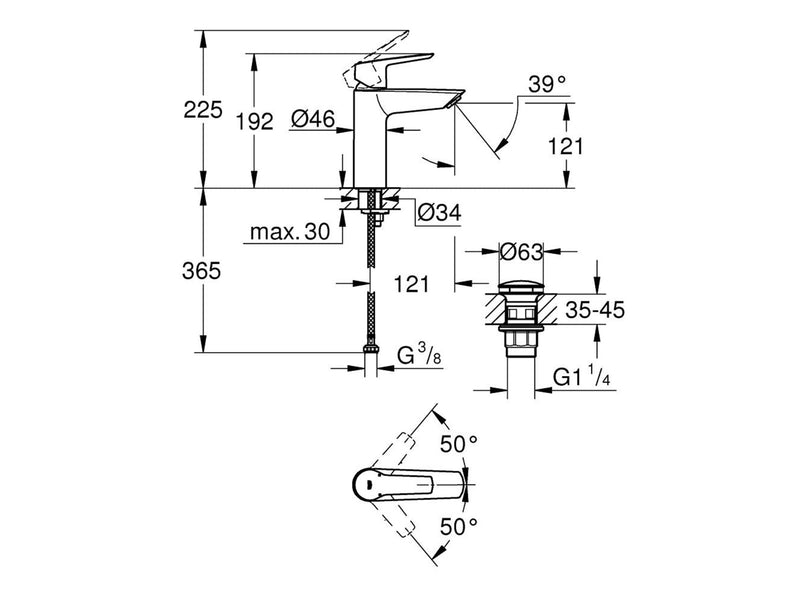 Grohe Start Sink fitting Chrome