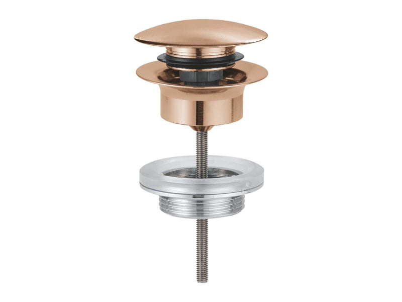 Grohe push-open waste set brushed warm sunset