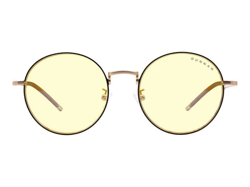 Gunnar Ellipse - for computer - frame: black / gold - lens: amber
