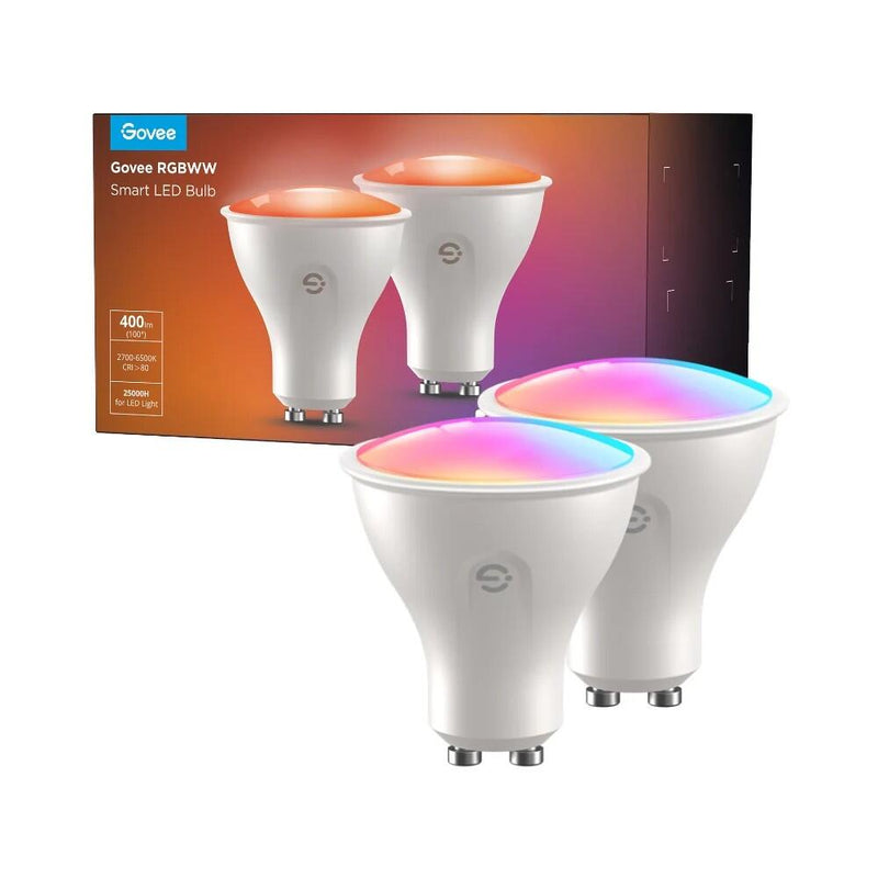 Govee RGBIC Smart LED Glühbirne E27 400 Lumen (2 Pack)