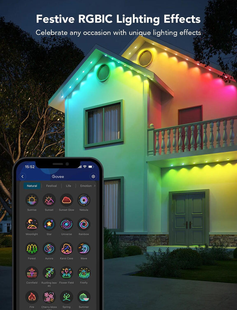 Govee RGBIC LED-Dauerleuchten für den Außenbereich 30,0 m