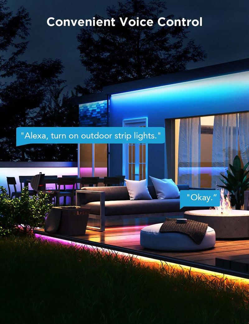 Govee RGBIC SMART LED-Lichtstreifen für den Außenbereich 10,0m