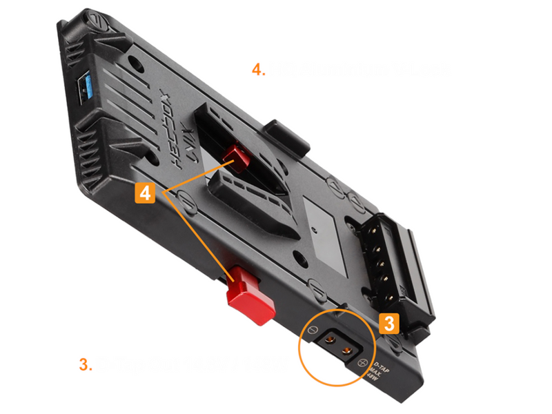 HEDBOX UNIX-FX9 V-Mount Adapter Power Plate