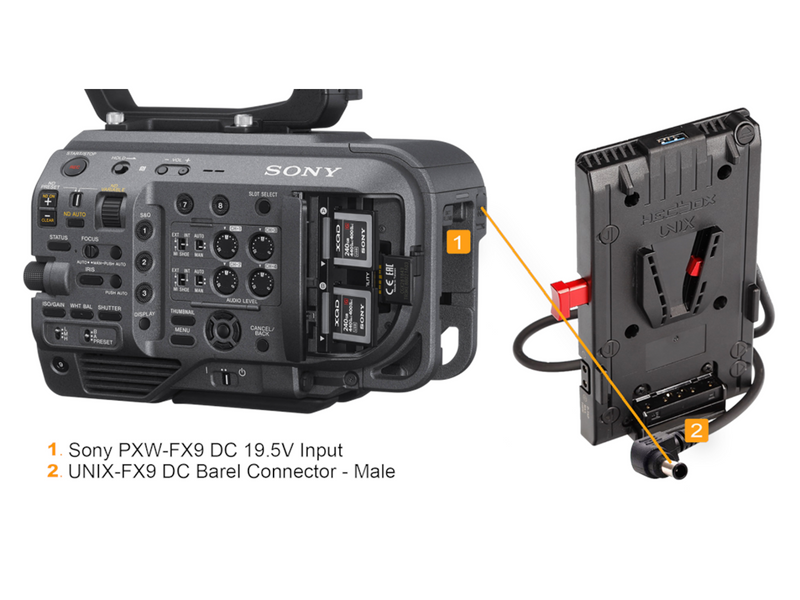 HEDBOX UNIX-FX9 V-Mount Adapter Power Plate